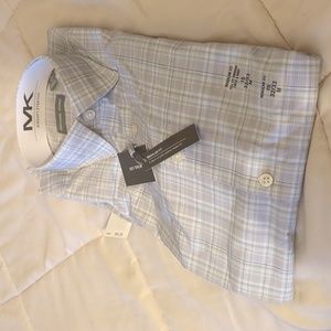 Dress Shirt Michael Kors airsoft stretch dress shirt mens medium NWT